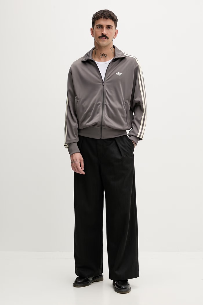 adidas Originals bluză FIREBIRD TT KE1645 gri SS26