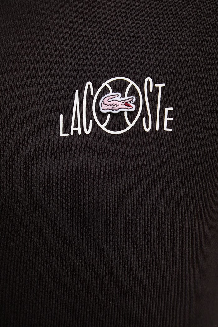 Lacoste mikina s kapucí pánská bavlněná SH2196 hnědá