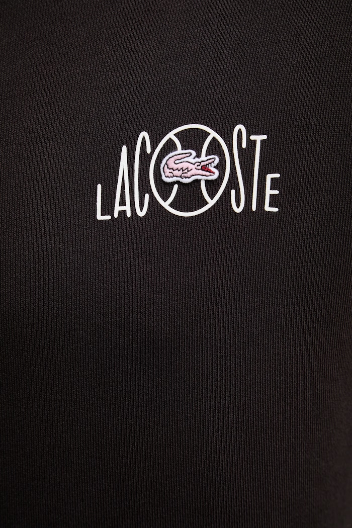 Lacoste mikina s kapucí pánská bavlněná SH2196 hnědá