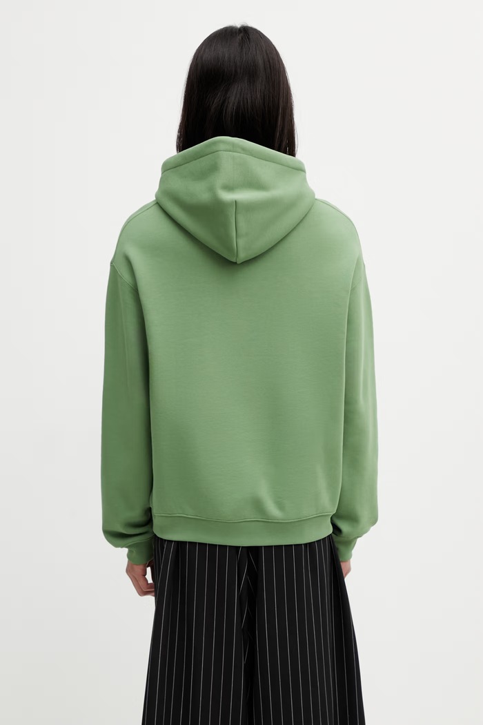 Ρούχα Βαμβακερή μπλούζα Lacoste SH7741 πράσινο