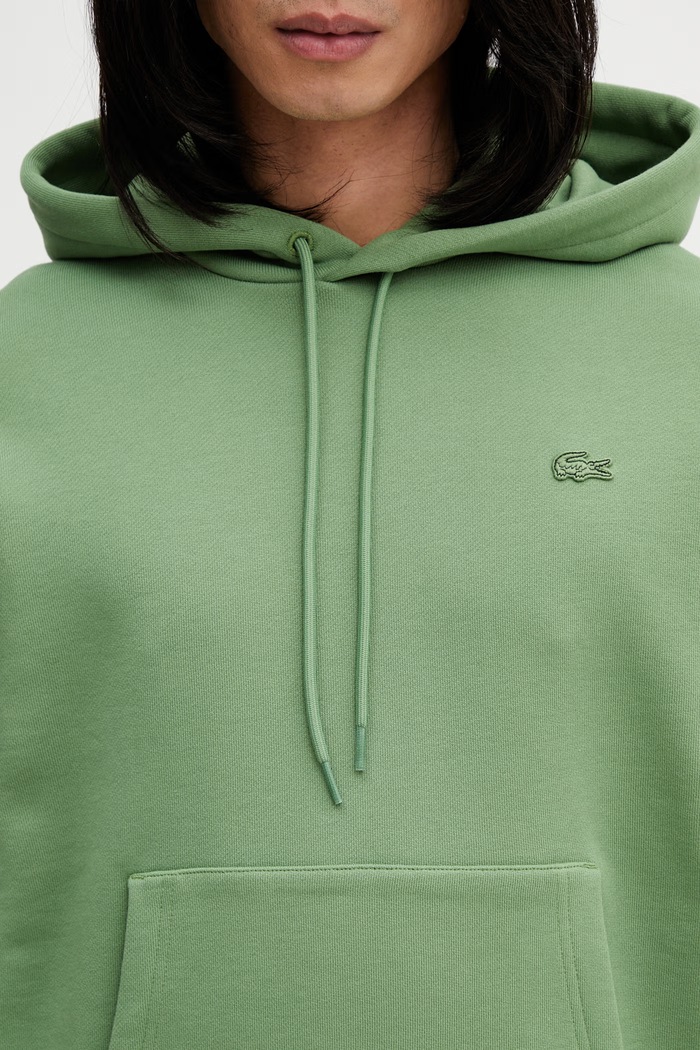 Βαμβακερή μπλούζα Lacoste πράσινο SH7741