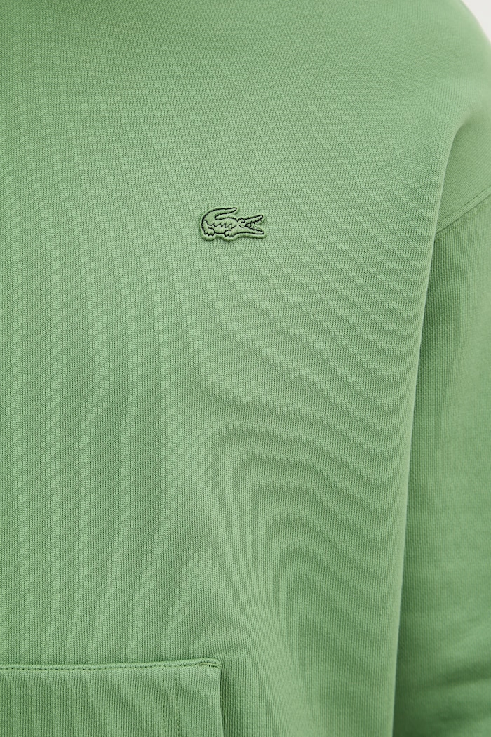 Bavlnená mikina Lacoste SH7741 zelená