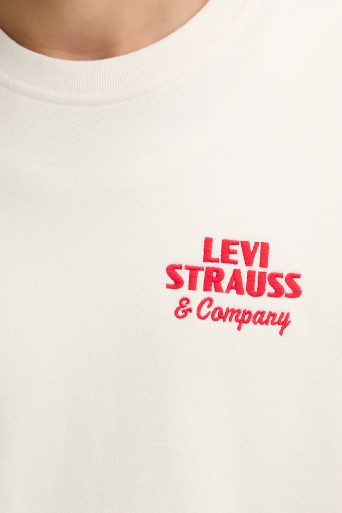 Levi's bluză RELAXD GRAPHIC CREW 38712.0475 bej