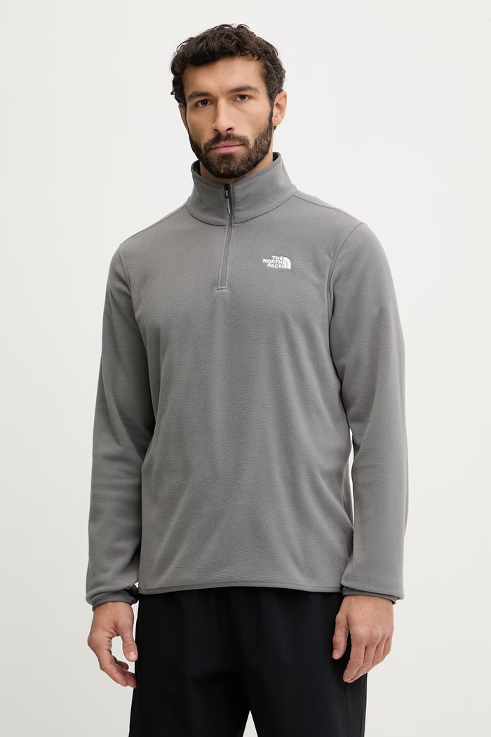 Mikina The North Face bez kapucne sivá NF0A8D0Q0UZ1