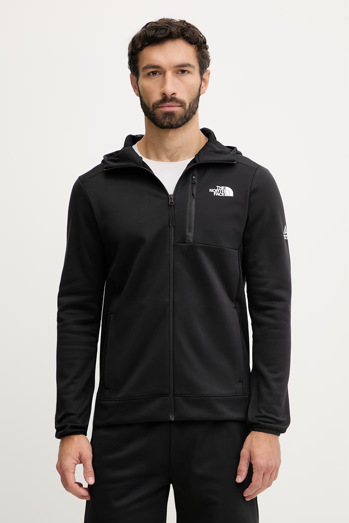 Tréningová mikina The North Face MOUNTAIN ATHLETICS s kapucňou čierna NF0A8DY7JK31