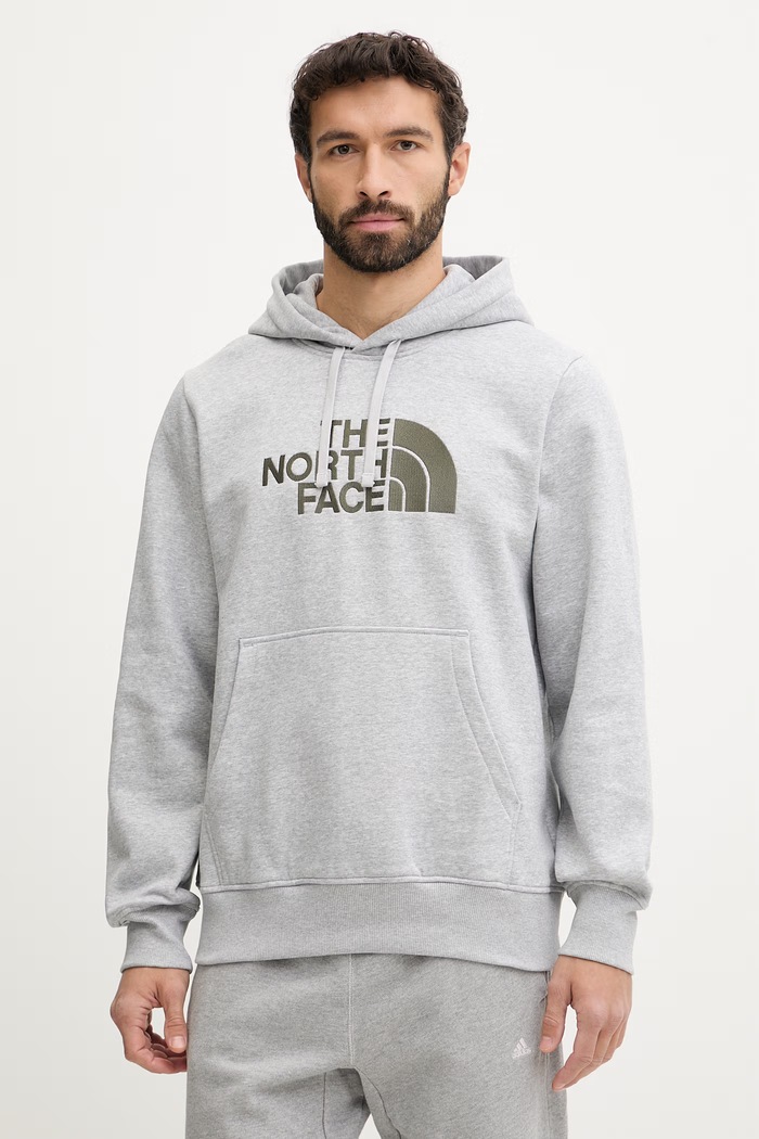 Mikina The North Face Drew Peak melanž sivá NF0A89EM6RS1