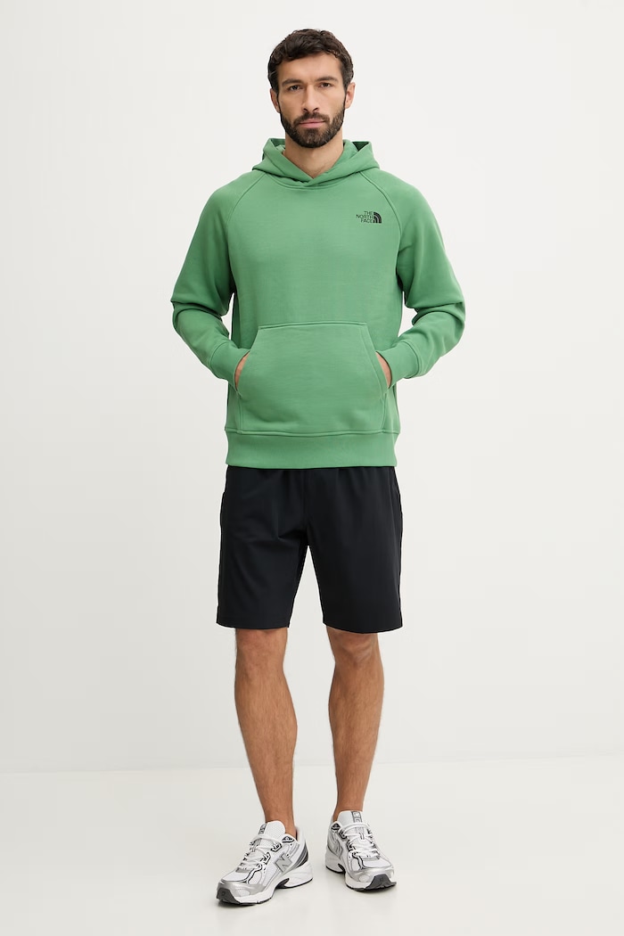 The North Face bluză Raglan Redbox NF0A89F9G571 verde SS26