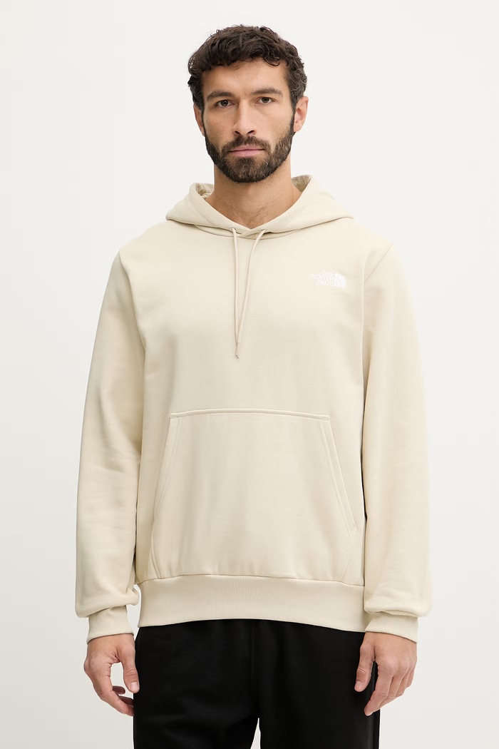 Mikina The North Face Simple Dome s kapucňou béžová NF0A89FCDOM1