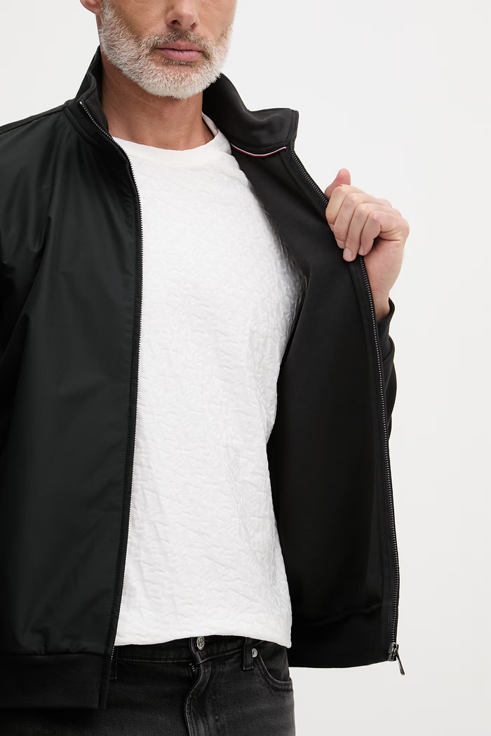 Tommy Hilfiger prechodná bunda pánska MW0MW41758 čierna