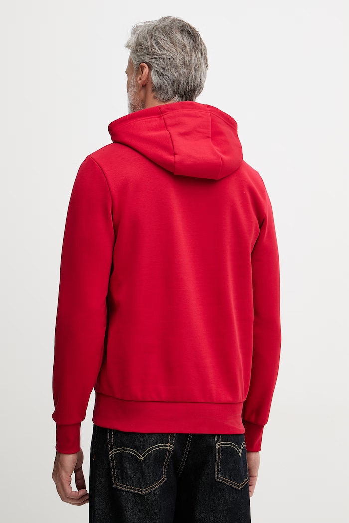 Oblečenie Tommy Hilfiger mikina s kapucňou pánska s bavlnou MW0MW42468 červená