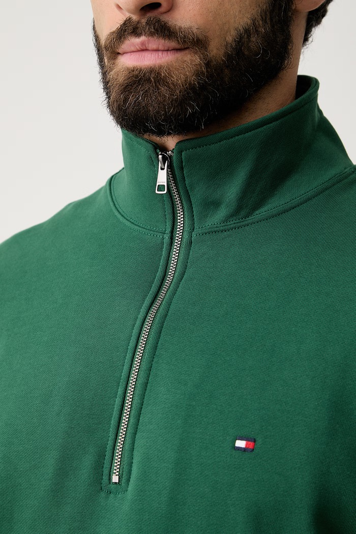 Tommy Hilfiger felpa da uomo in cotone MW0MW43115 verde