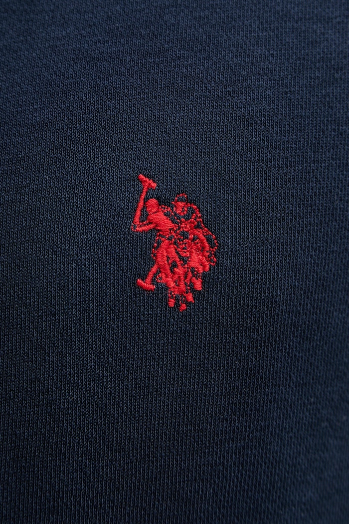 U.S. Polo Assn. mikina pánska s bavlnou DHM LB CREW MUP3356 tmavomodrá