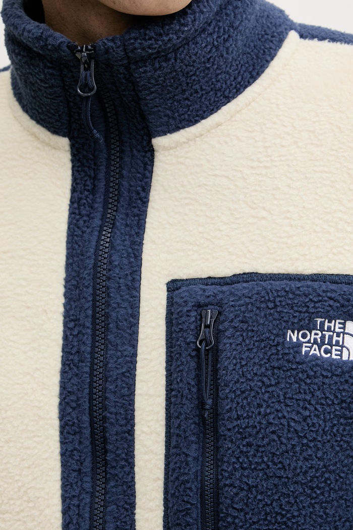The North Face mikina na zips pánska flísová Yumiori NF0A883RPHC1 béžová