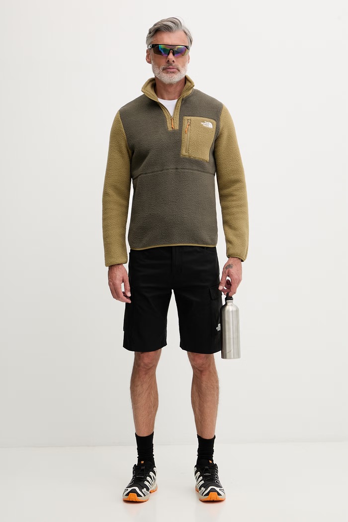 The North Face mikina pánska flísová Yumiori NF0A883SPHG1 zelená SS26
