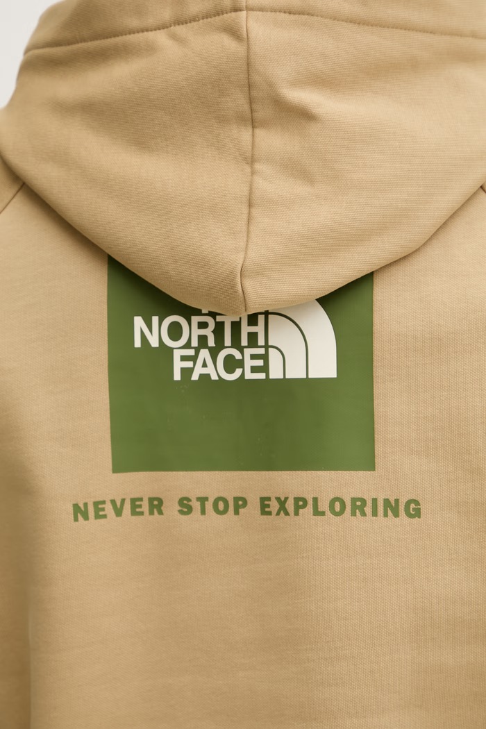 The North Face mikina s kapucňou pánska bavlnená Raglan béžová NF0A89F9LK51
