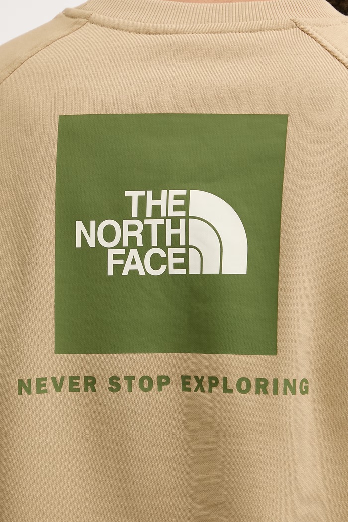 The North Face суичър мъжки от памук Raglan NF0A89FALK51 бежов