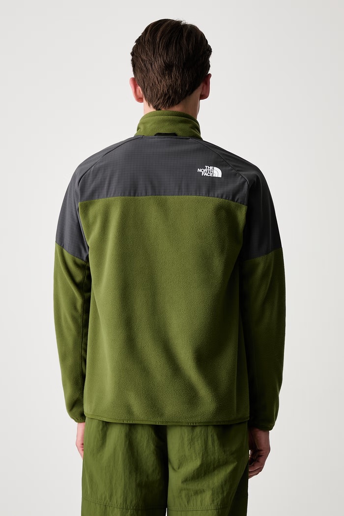 Oblečení The North Face Glacier Heavyweight rozepínací mikina fleecová pánská NF0A89JGM6D1 zelená