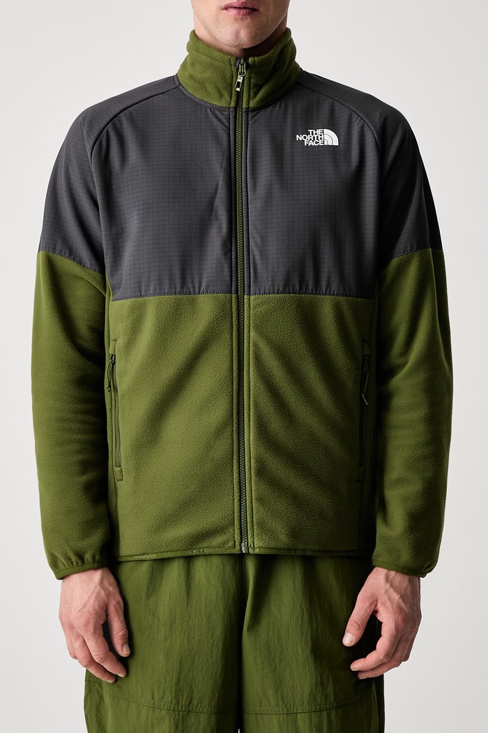 The North Face Glacier Heavyweight rozepínací mikina fleecová pánská zelená NF0A89JGM6D1