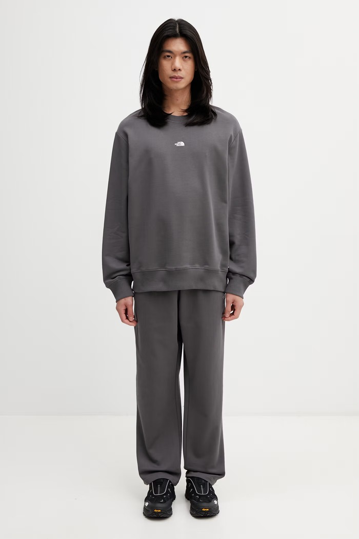 The North Face Essential Light μπλούζα βαμβακερή ανδρική NF0A8GQCRHI1 γκρί