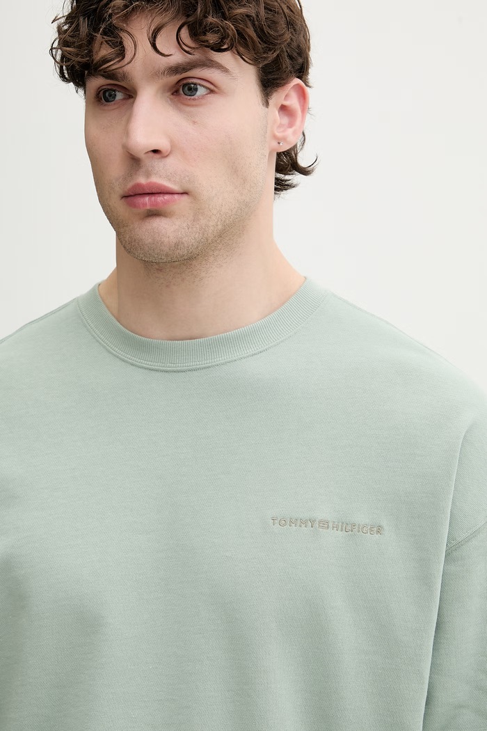 Tommy Hilfiger mikina pánska zelená UM0UM03910