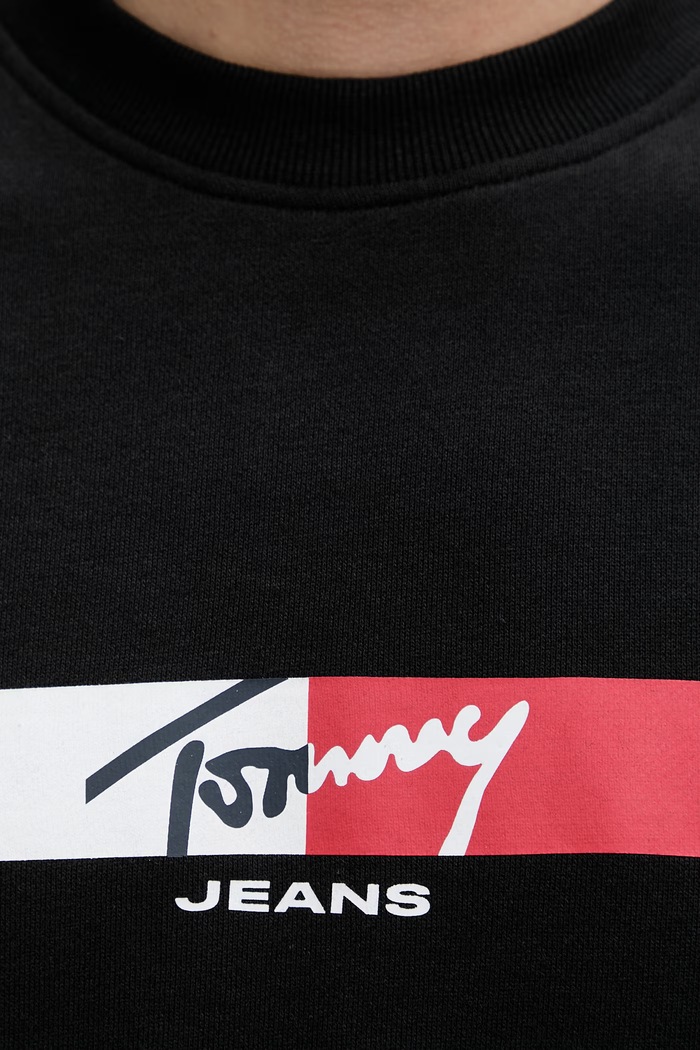 Tommy Jeans hanorac bărbătesc din bumbac DM0DM23019 negru