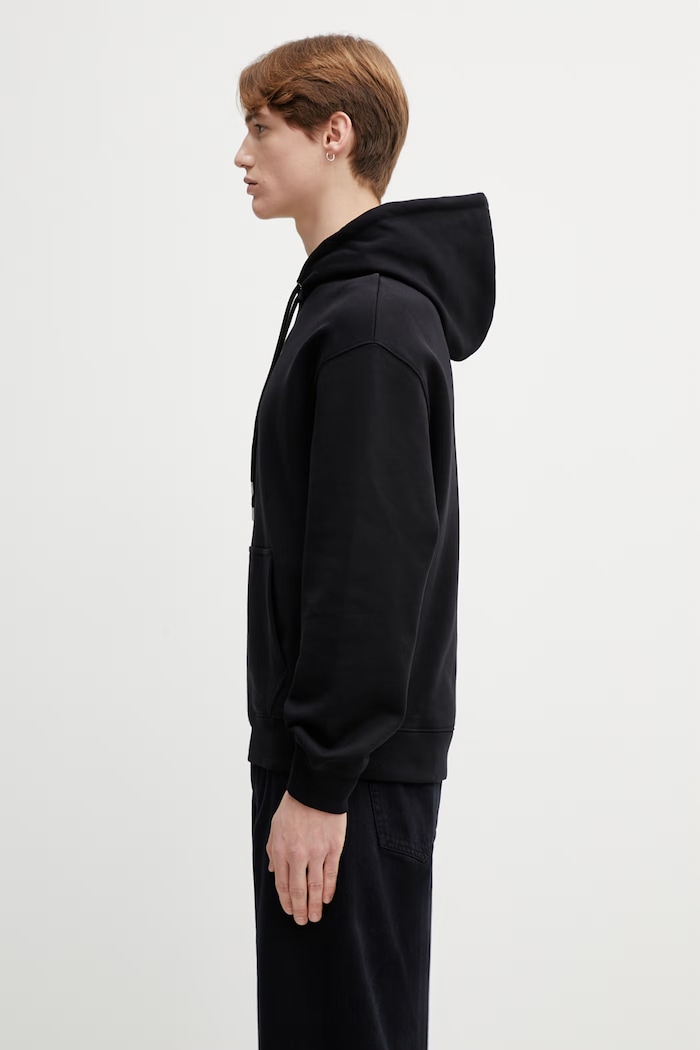 Бавовняна кофта Maison Kitsuné QM00700KM0341 чорний SS26