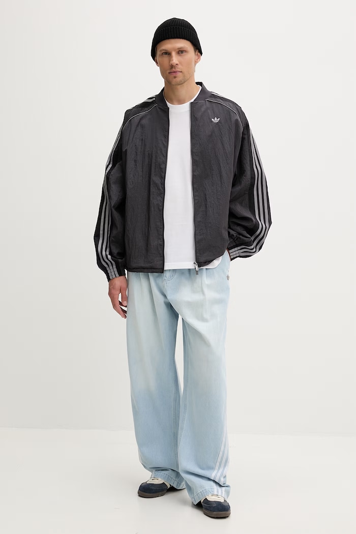adidas Originals mikina na zips pánska KX4831 čierna SS26
