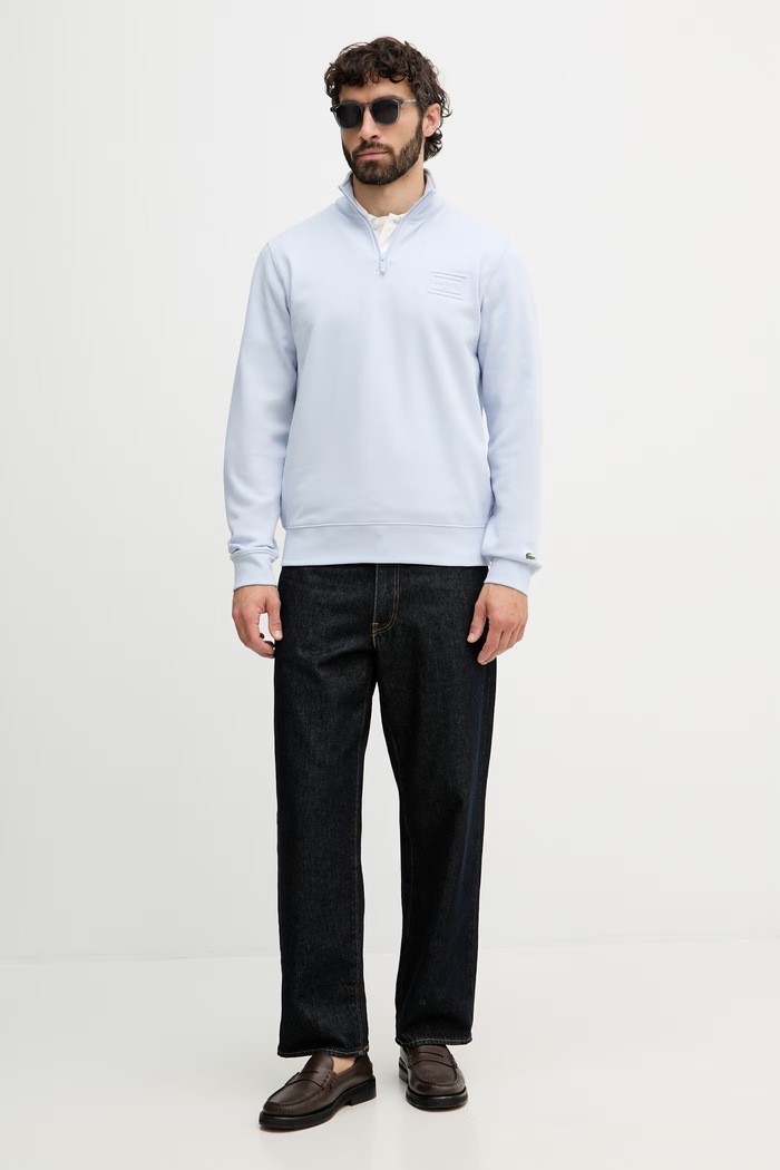 Lacoste кофта для мужчин из хлопка SH0784 голубой SS26