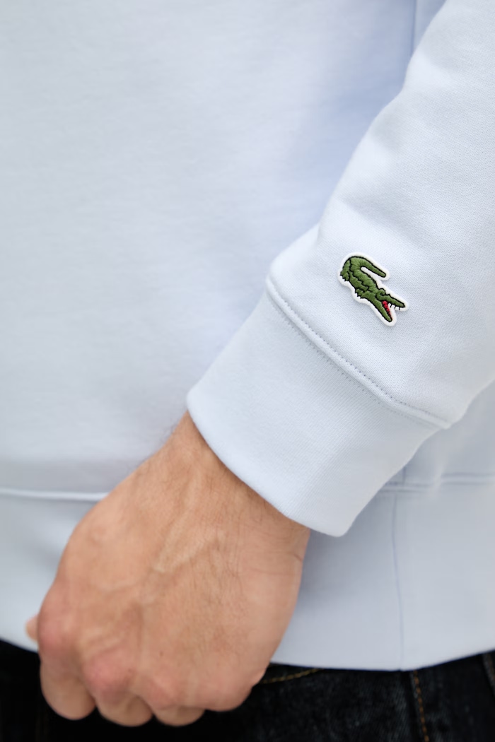 Lacoste кофта для мужчин из хлопка SH0784 голубой