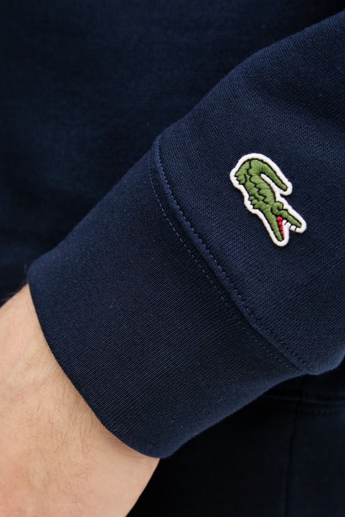 Lacoste mikina pánská bavlněná námořnická modř SH0784