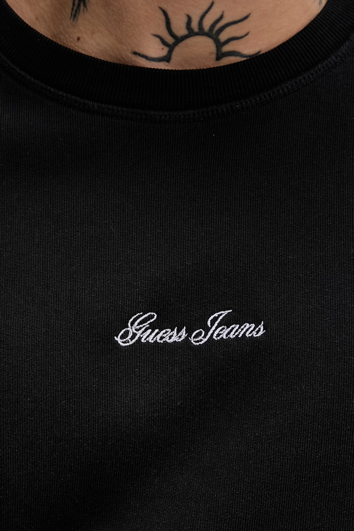 Guess Jeans pánska bavlnená mikina M6GQB2.KCPR1 čierna