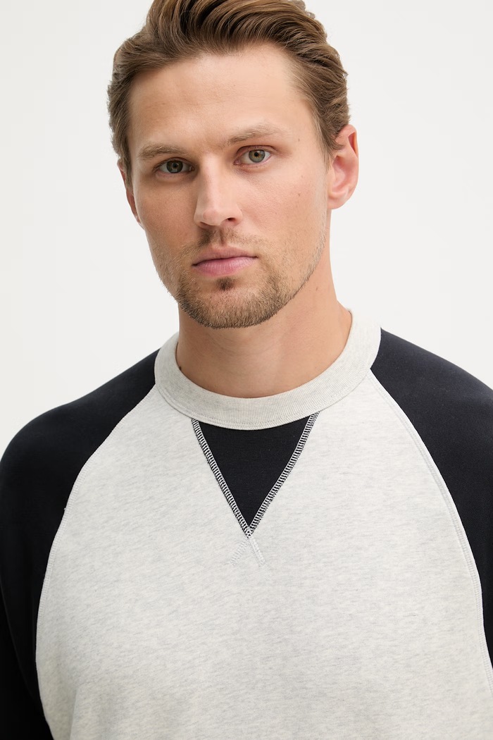BOSS bluza męska bawełniana BOSS X DAVID BECKHAM szary 50560878