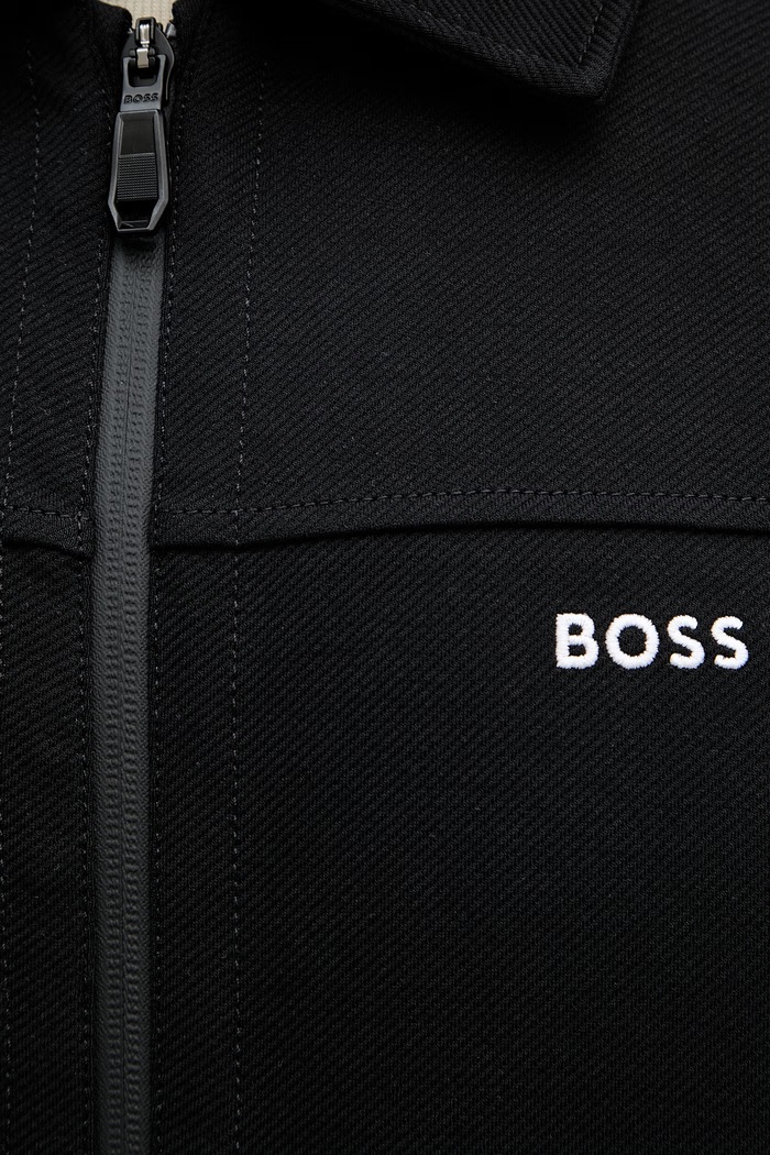 BOSS Green суичър с цип мъжки 50558579 черен