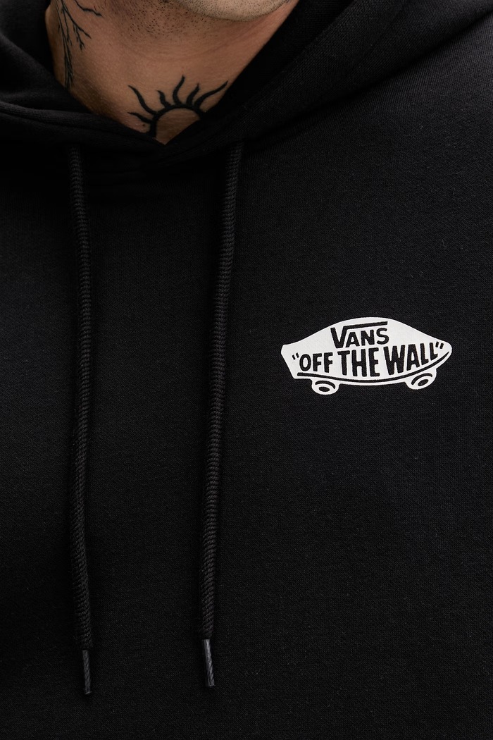 Vans pánska mikina s kapucňou s bavlnou VN000STCY281 čierna