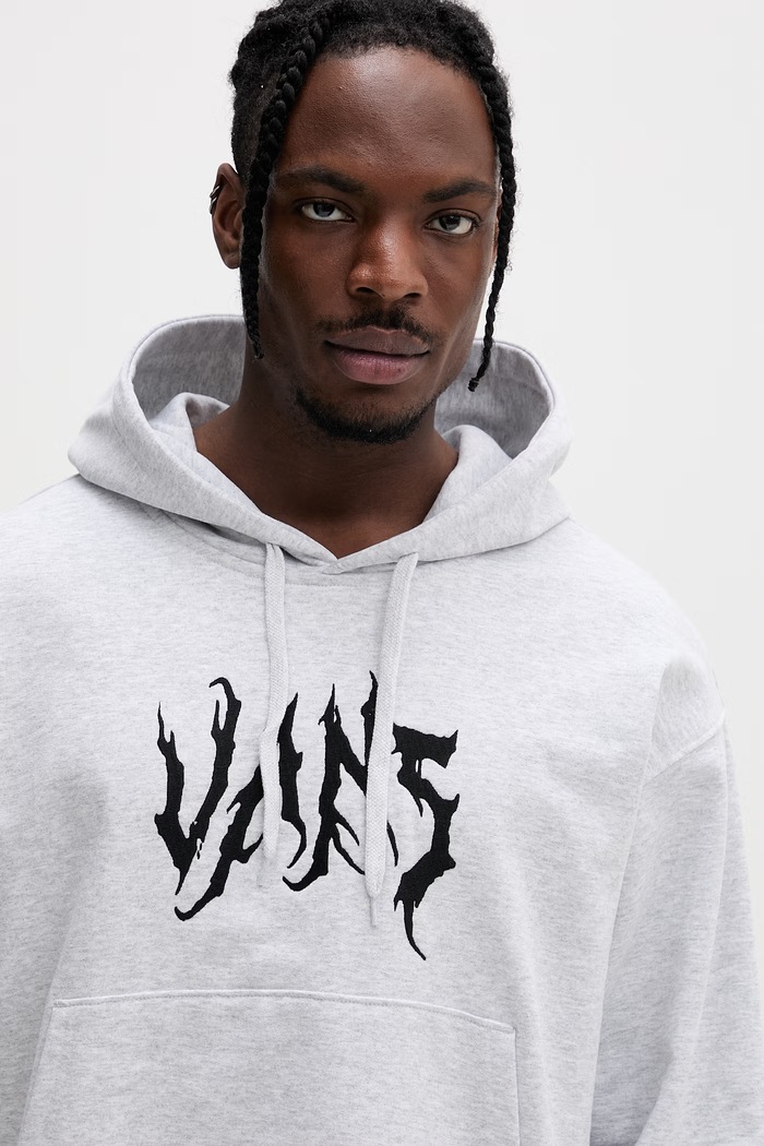 Vans hanorac cu glugă pentru bărbați, din bumbac gri VN000VY31QI1