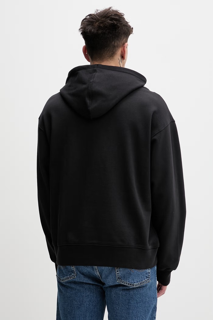 Oblečenie Vans pánska bavlnená mikina s kapucňou VN000VY3BLK1 čierna