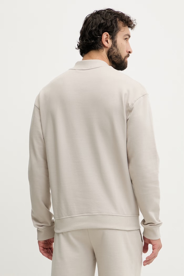 Oblečenie BOSS mikina loungwear pánska bavlnená 50561510 béžová