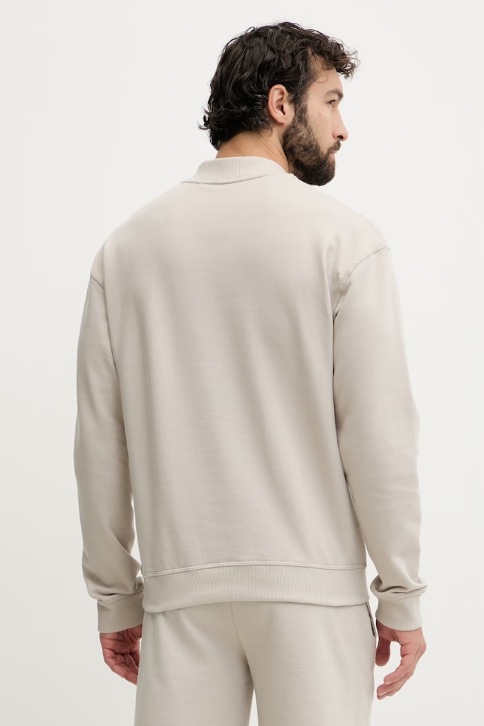 Oblečenie BOSS mikina loungwear pánska bavlnená 50561510 béžová