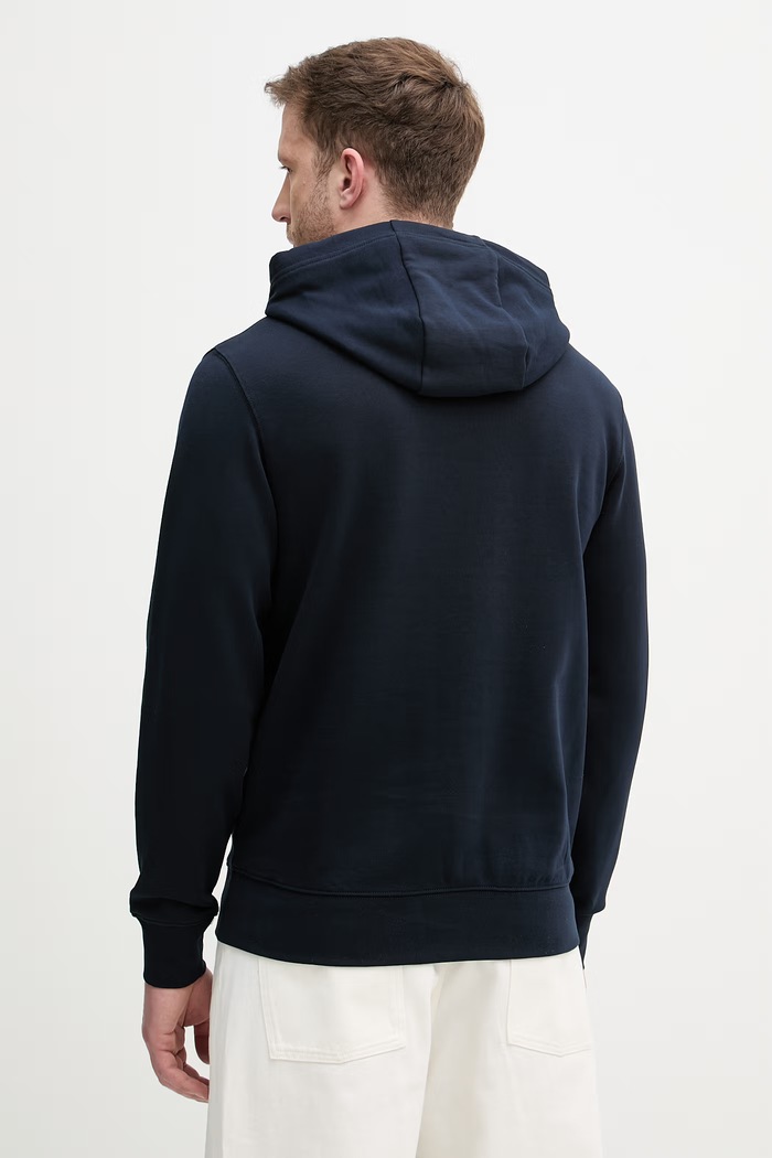 Oblečenie Tommy Hilfiger mikina s kapucňou pánska bavlnená MW0MW42464 tmavomodrá
