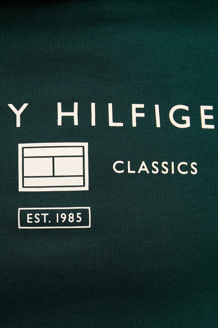 Tommy Hilfiger mikina s kapucňou pánska bavlnená MW0MW42464 zelená