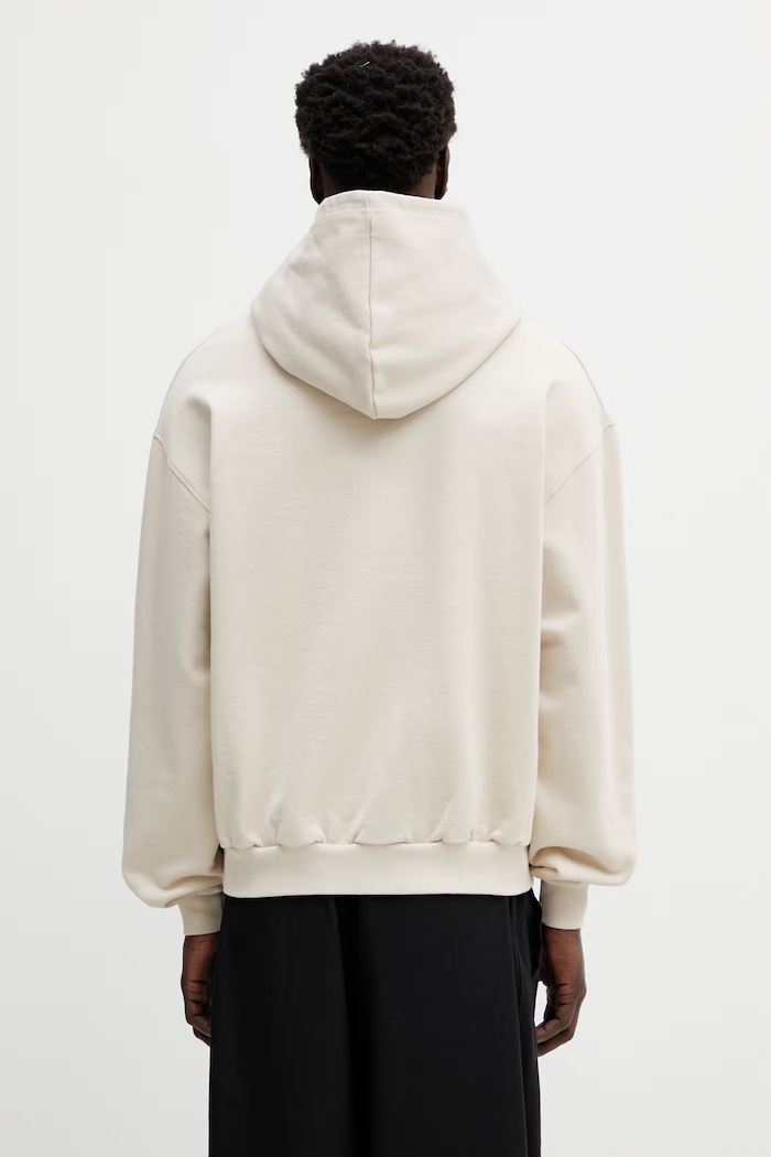 Clothing Filling Pieces Boxy Embroidered hoodie cotton Men's 412632501284.292 beige