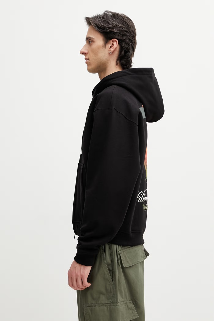 Filling Pieces Zucchini oversize dukserica od pamuka za muškarce 412633501289.130 crna SS26