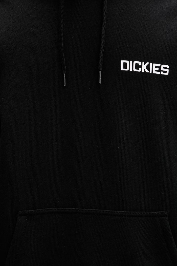 Dickies mikina s kapucňou pánska s bavlnou DK0A88POBLK1 čierna