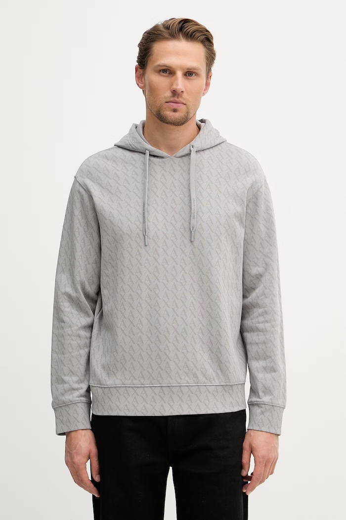 Armani Exchange mikina pánska bavlnená sivá XM001225.AF11847