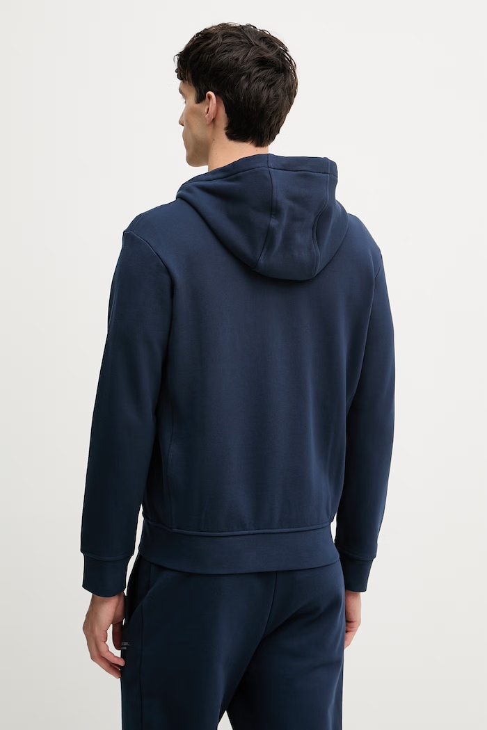 Odzież Armani Exchange bluza rozpinana z kapturem męska bawełniana XM001293.AF20934 granatowy