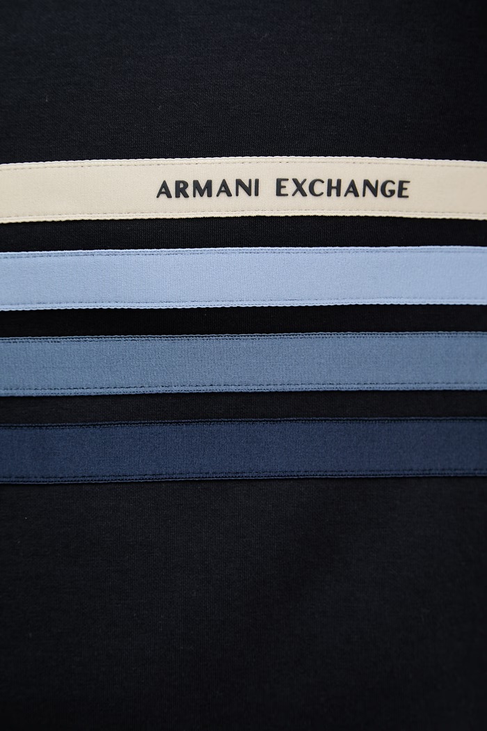 Armani Exchange mikina s kapucňou pánska XM002053.AF10818 tmavomodrá