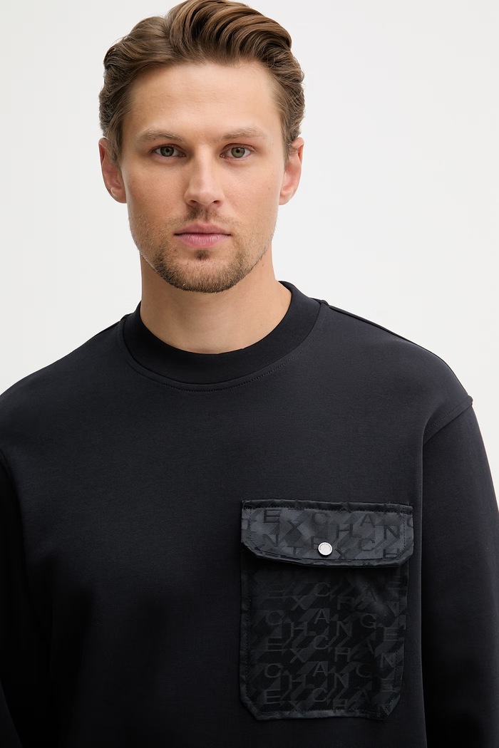 Armani Exchange pánska mikina tmavomodrá XM002066.AF10818