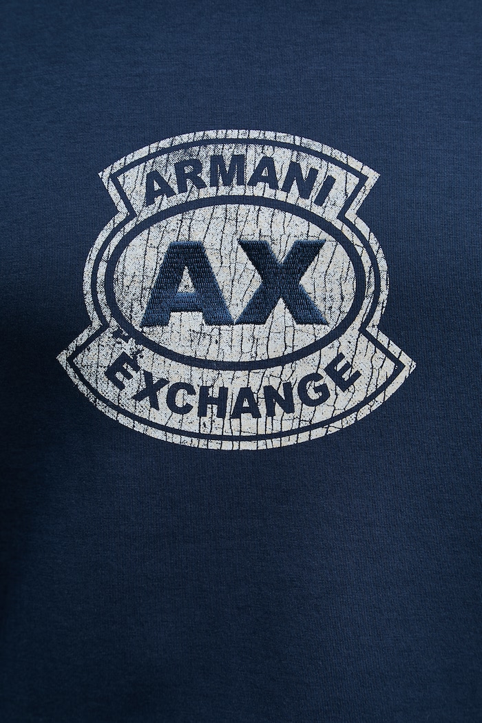 Armani Exchange dukserica sa kapuljačom za muškarce XM002332.AF10818 mornarsko plava