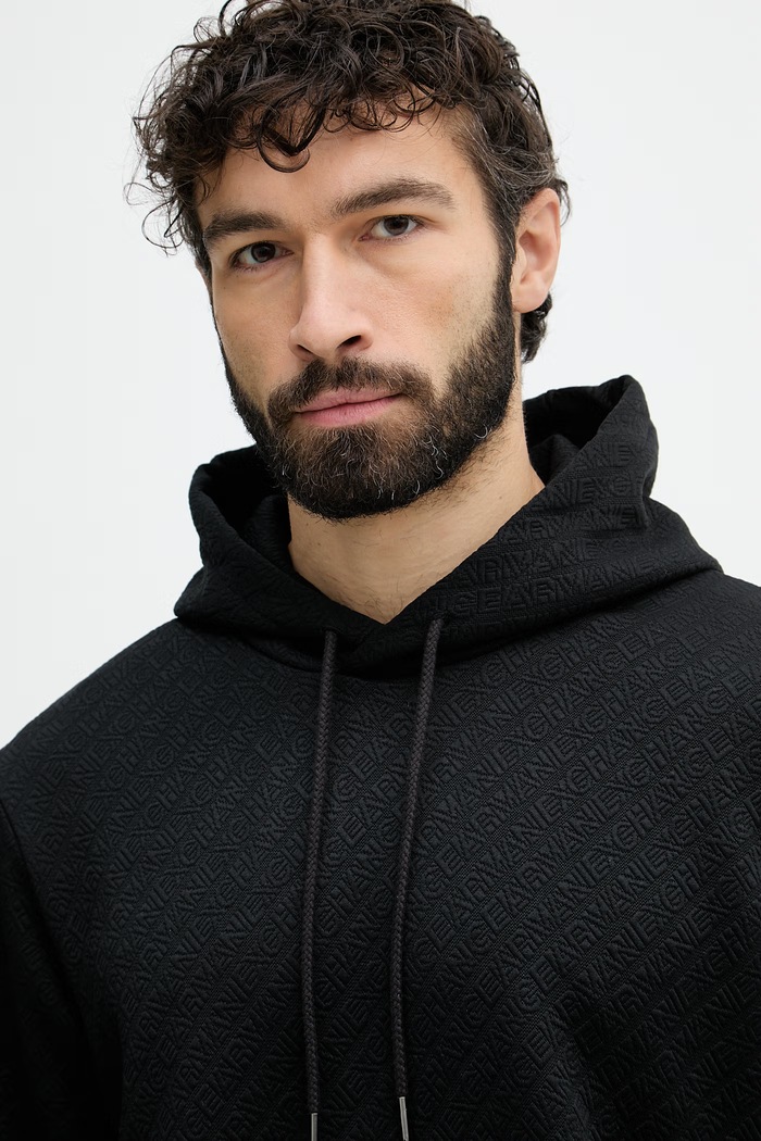 Armani Exchange pánska mikina s kapucňou čierna XM002344.AF21862