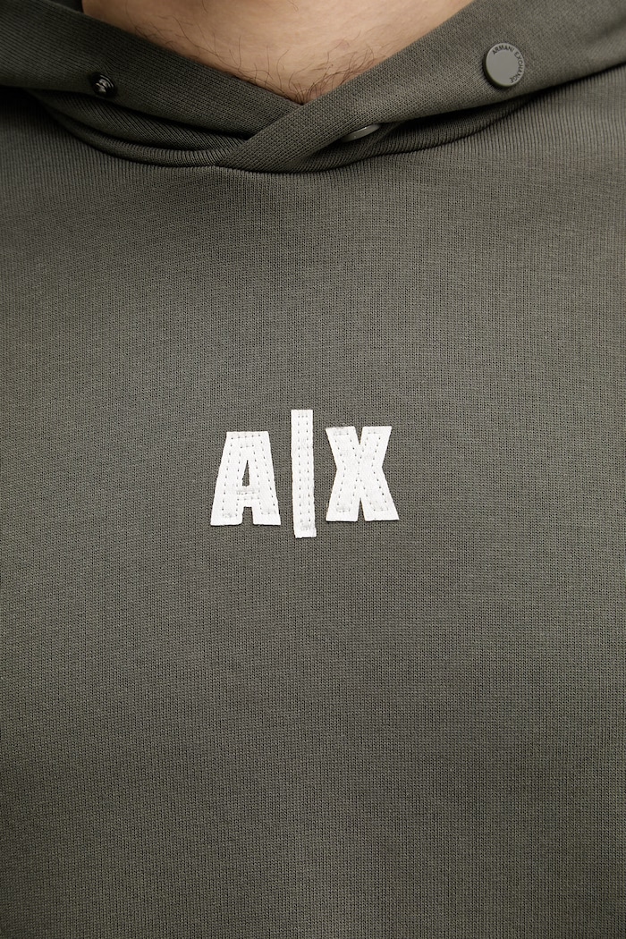 Armani Exchange hanorac cu glugă pentru bărbați, din bumbac XM002388.AF20169 verde